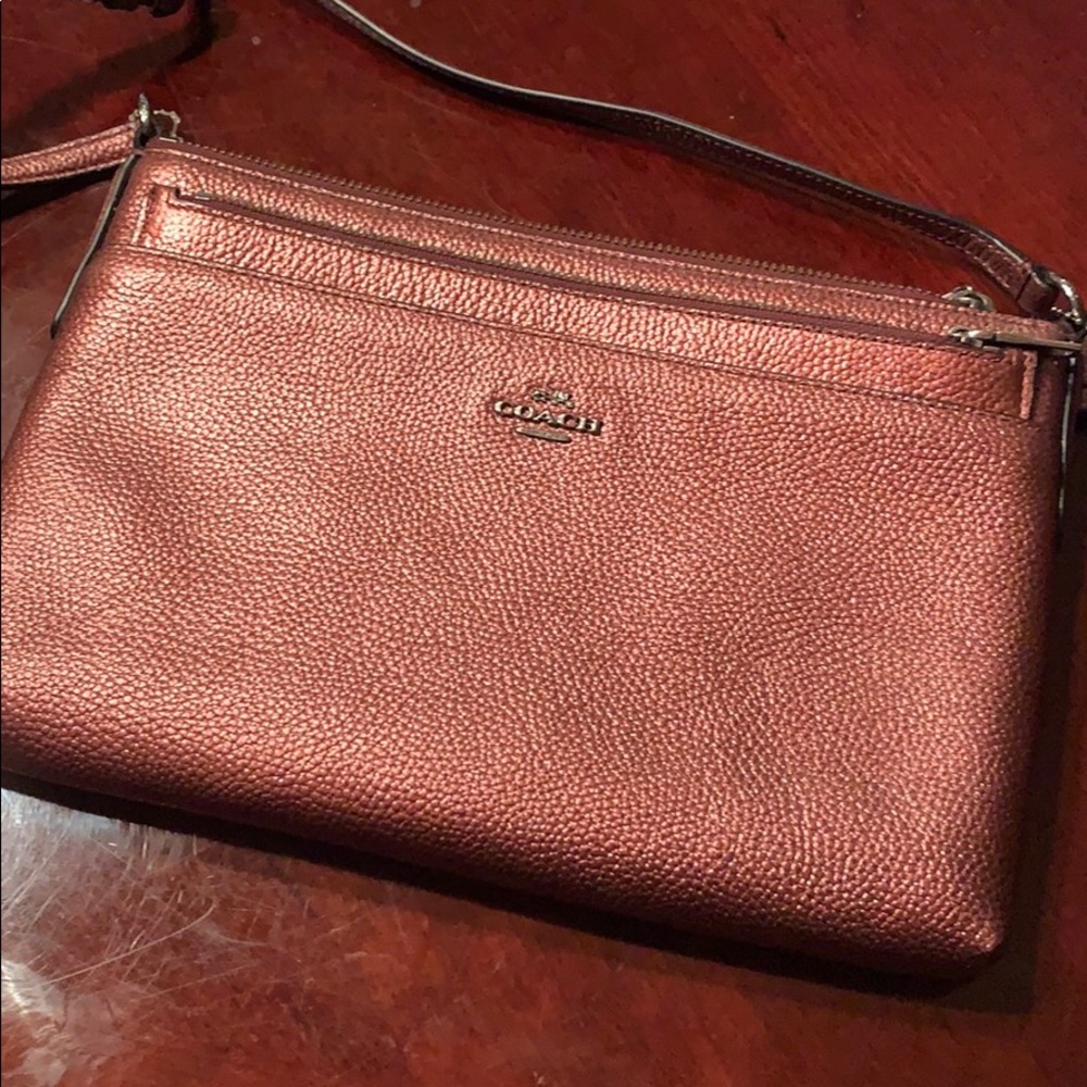 Coach Purple Shiny Crossbody Bag